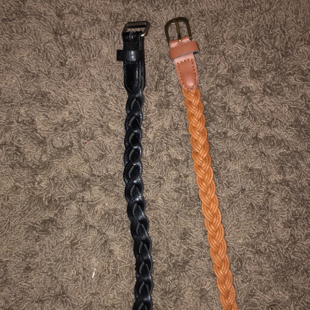 Two great summer belts brown and black!!